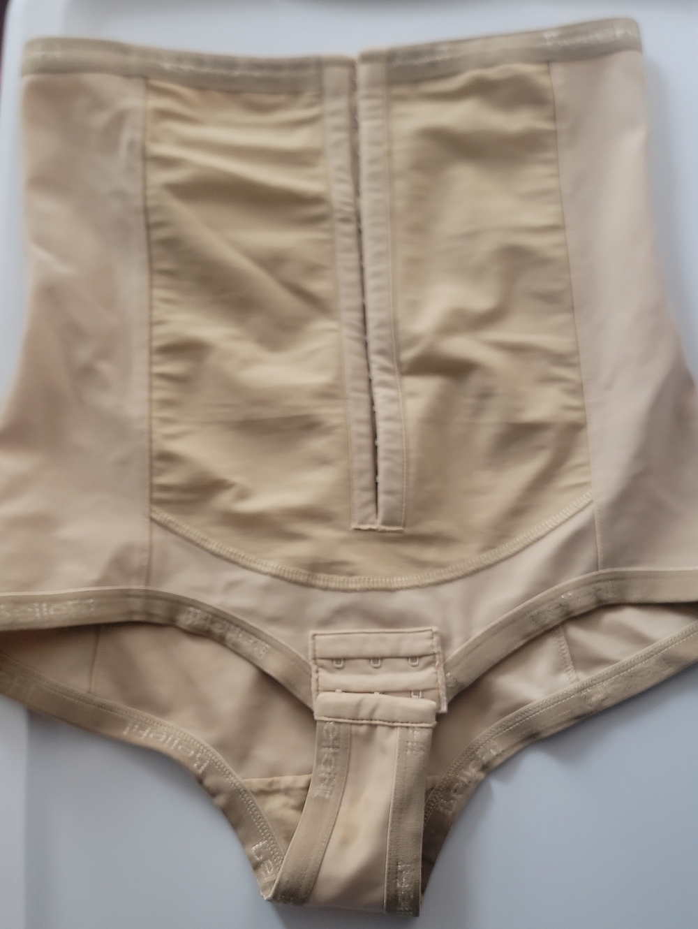 High-Waist Beige Shaping Briefs - Sculpting Shapewear
